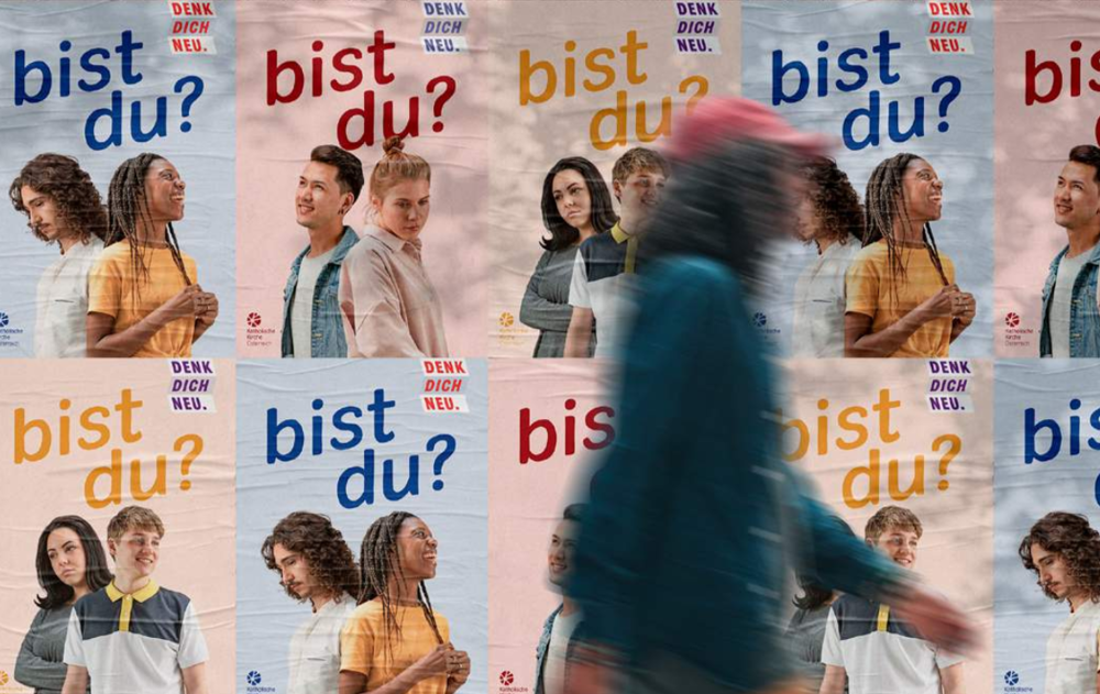 Neue Sujets der 'Denk Dich Neu'-Kampagne 2024 / Denk Dich Neu Kirchliche Dialog-Initiative 'Denk Dich Neu' zieht Positiv-Bilanz 2024