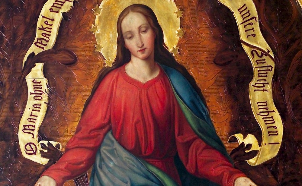 Maria als Unbefleckte Empfängnis, Darstellung auf einem Altarbild / kathbild.at / Rupprecht Maria als Unbefleckte Empfängnis, Darstellung auf einem Altarbild