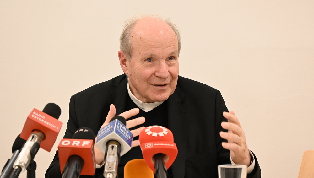 Schönborn im Abschieds-Interview / Kathpress / Paul Wuthe Schönborn im Abschieds-Interview