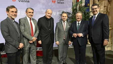 Wien: Interreligiöses Fastenbrechen im Rathaus mit Schönborn