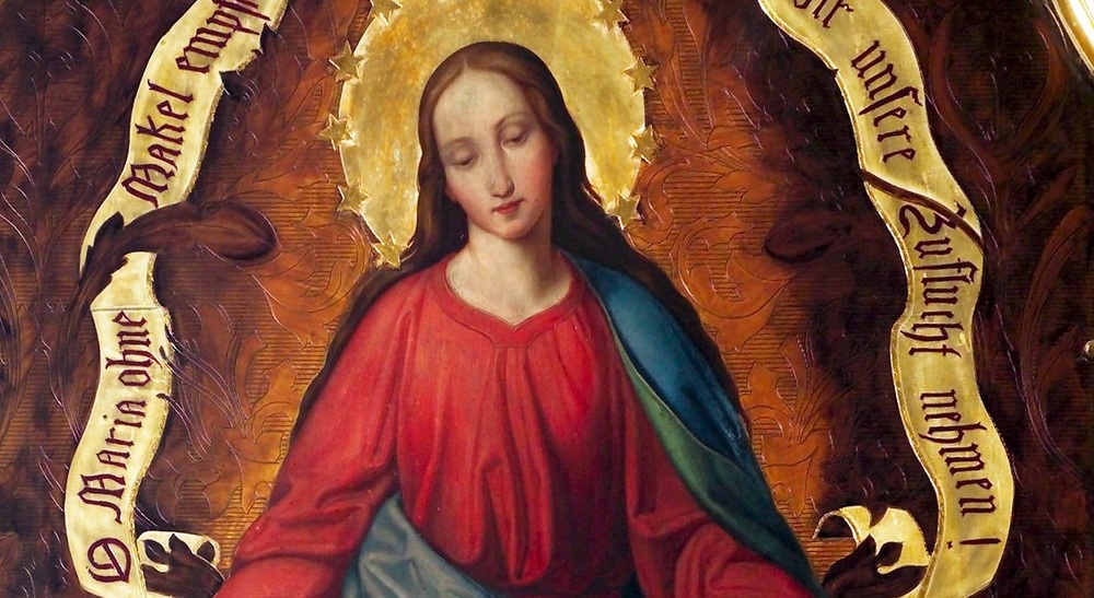 Maria als Unbefleckte Empfängnis, Darstellung auf einem Altarbild / kathbild.at/Rupprecht