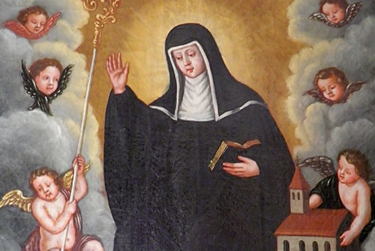Altarbild der heiligen Erentrudis / Stift Nonnberg Altarbild der heiligen Erentrudis