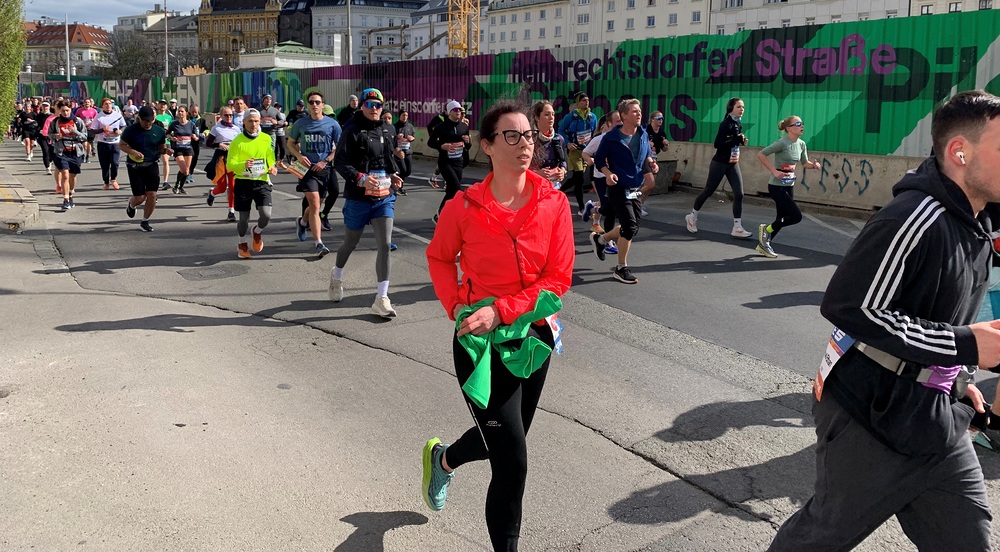 Vienna City Marathon, 6.4.2025 / Kathpress/Paul Wuthe Vienna City Marathon: Sieger Abadi dankt Jungfrau Maria